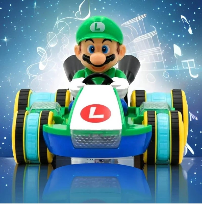 ماريو سيارة ماريو كارت تعمل بالتحكم عن بعد للأطفال والكبار، بنين وبنات، متعة قيادة فورية مع خاصية التشغيل الفوري - Image 3